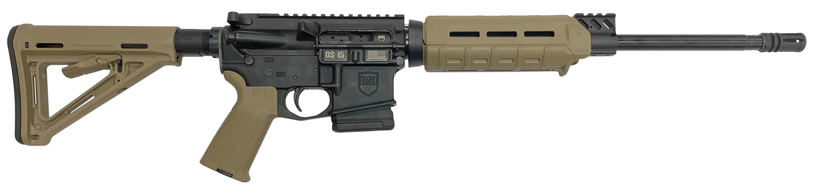 Dark Storm DS-15 MOE 16" BBL Fixed Magazine 5.56 Rifle 10+1 Black FDE-img-0