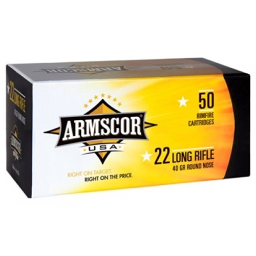Armscor .22LR Standard Velocity Solid Point 40gr Ammo 50 Rnd