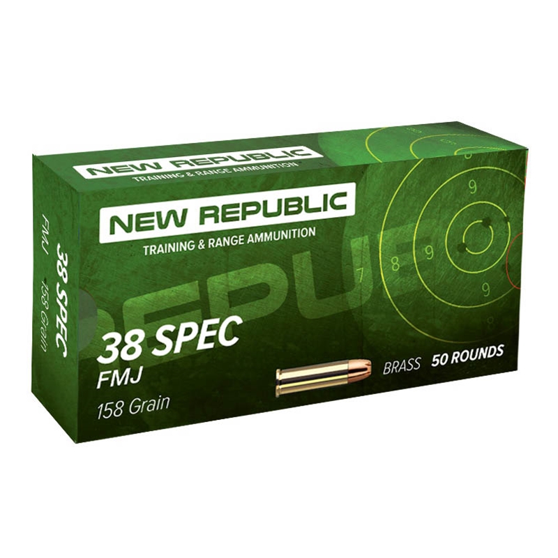 New Republic 38 Spec FMJ 158gr 50 rnds Ammo