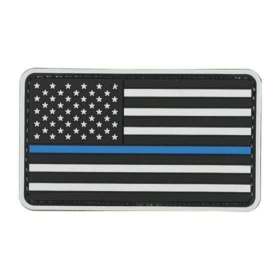 Voodoo Tactical American Flag Blue Line Patch
