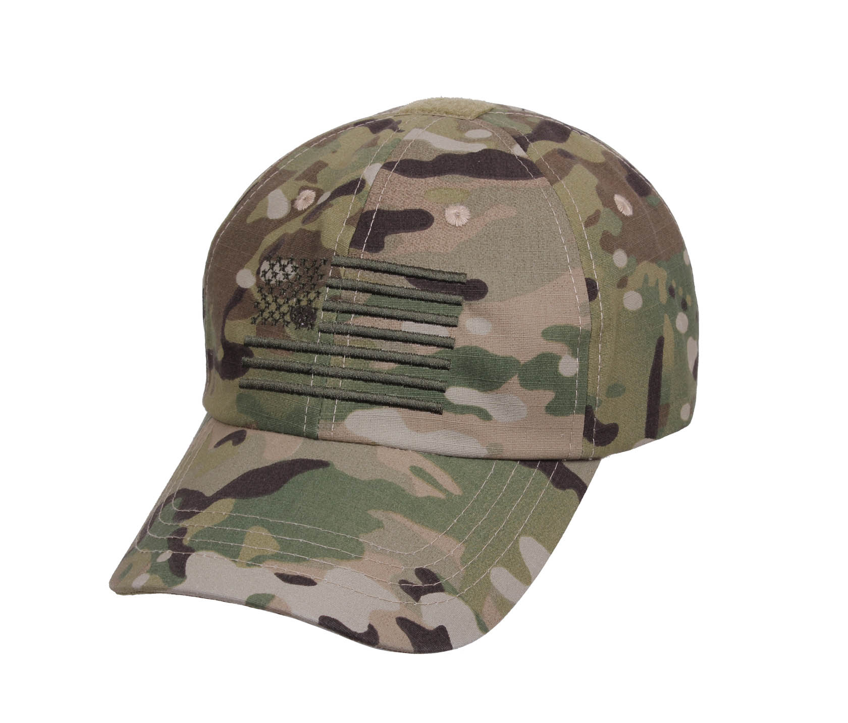 Rothco Tactical Operator Cap Hat w/ Embroidered Flag Multicam 4363-MC