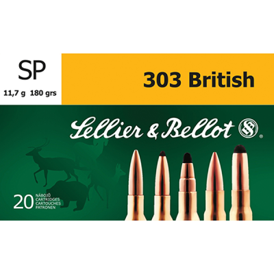 Sellier & Bellot 303 British 180gr SP Ammo 20 Rnd SB303C