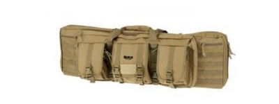 ATI Tactical RUKX 42" Tactical Double Rifle Case with Mag Pouches Tan