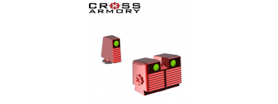 Cross Armory Glow In The Dark Sights For Glock Tall Red