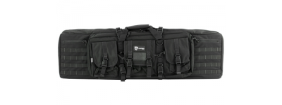 Drago Gear 42" Tactical Double Rifle Case with Mag Pouches Blk