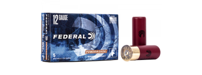 Federal Power Shok 12 ga 2.75" #4 Buck Ammo 5 Rnd