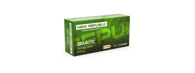 New Republic 380 Auto FMJ 95gr 50 rnds Ammo