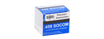 SBR .458 SOCOM 250gr Barnes TSX Ammo 20 Rnd