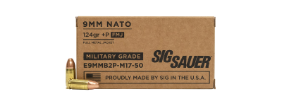 Sig Sauer Elite Performance M17 9MM 124gr +P FMJ 20 Rds
