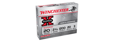 Winchester Super X 20ga #3 1oz Shot 2.75" Ammo 5 Rnd