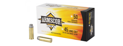 Armscor Cowboy Action Loads 45 Colt Lead Flat Nose 255gr